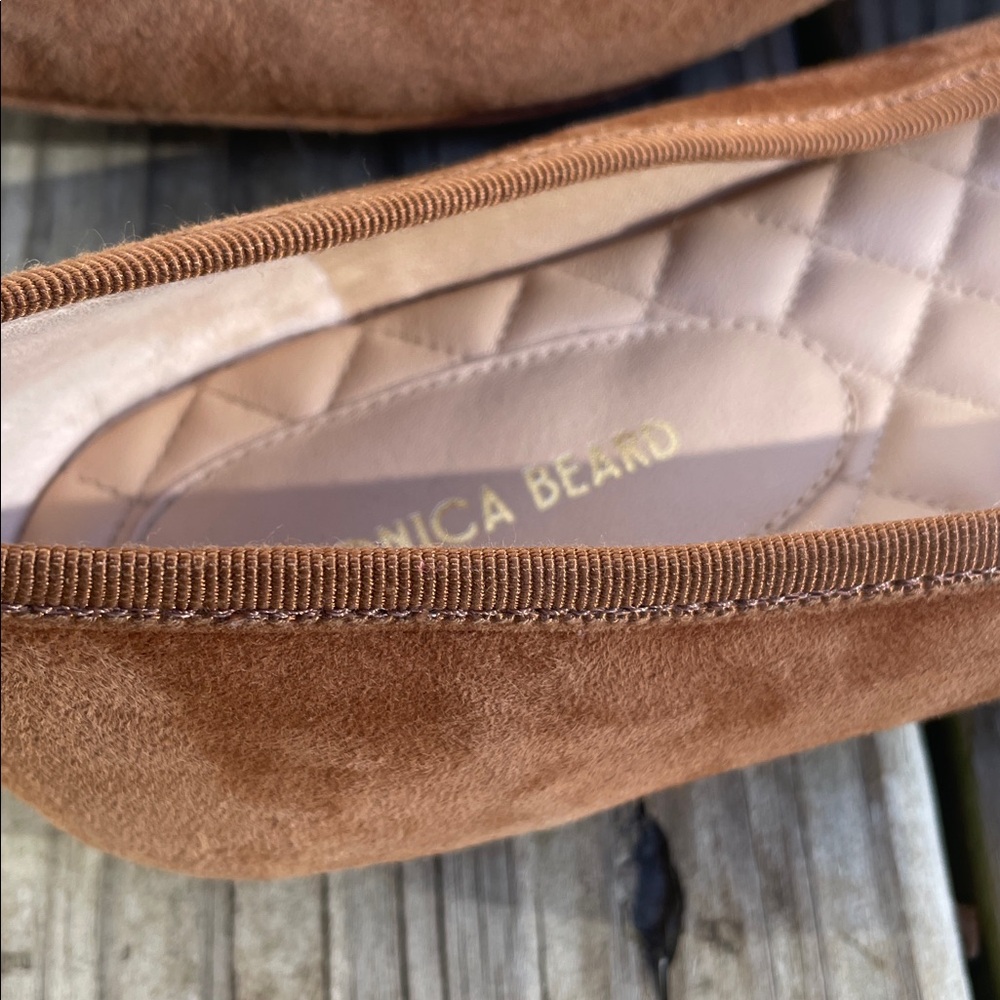 Veronica Beard Brown Suede Square Toe Ballet Flats 8.5M - Picture 11 of 12